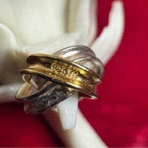 CHARM*INDIVIDUALITY Love Knot 925 Sterling Silver w/Gold over